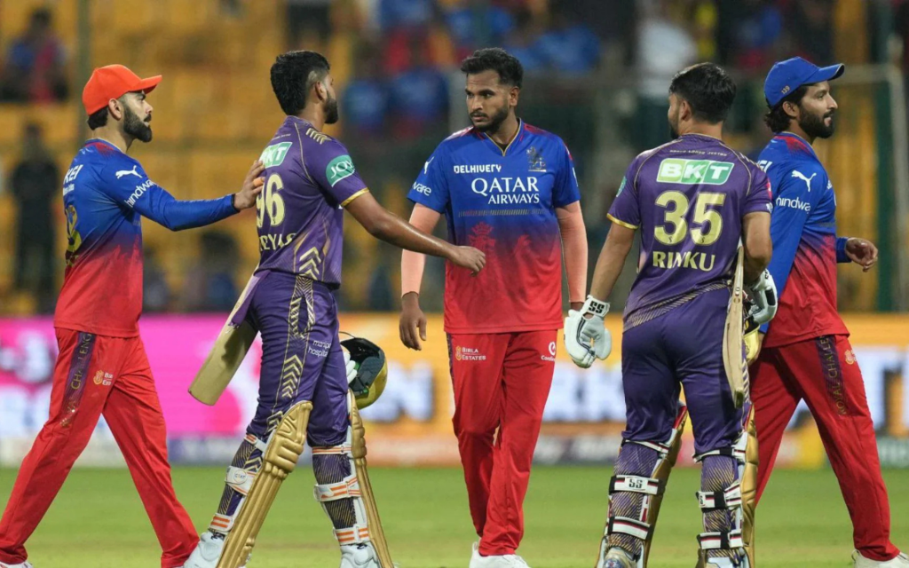 KKR vs RCB Head to Head Records