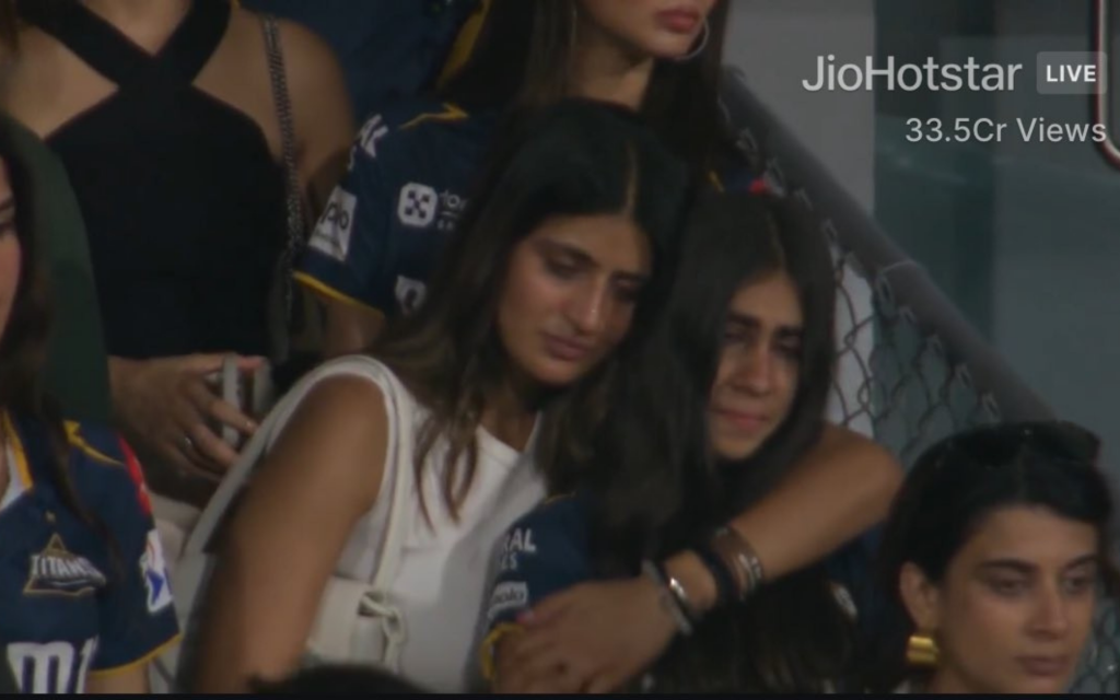 Shubman Gill's sister in tears after GT’s loss to MI