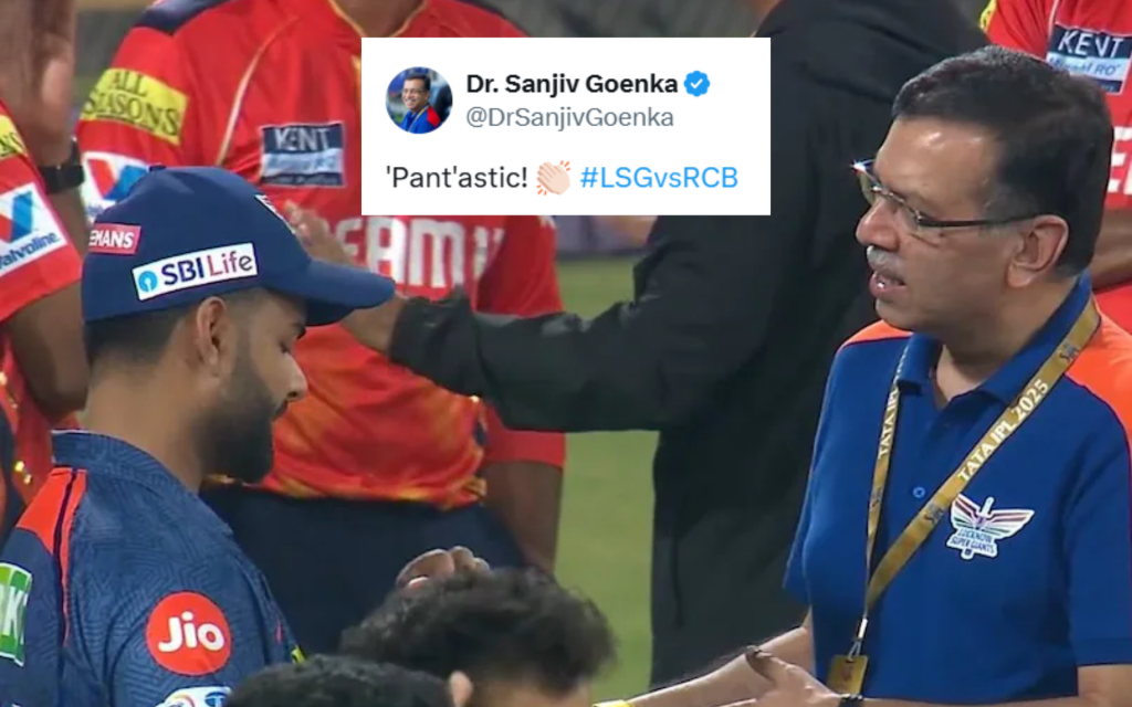 Sanjiv Goenka reacts to Rishabh Pant's century