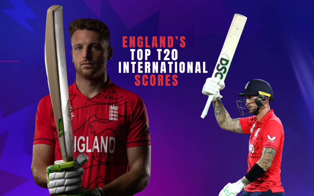England's Top T20 international scores