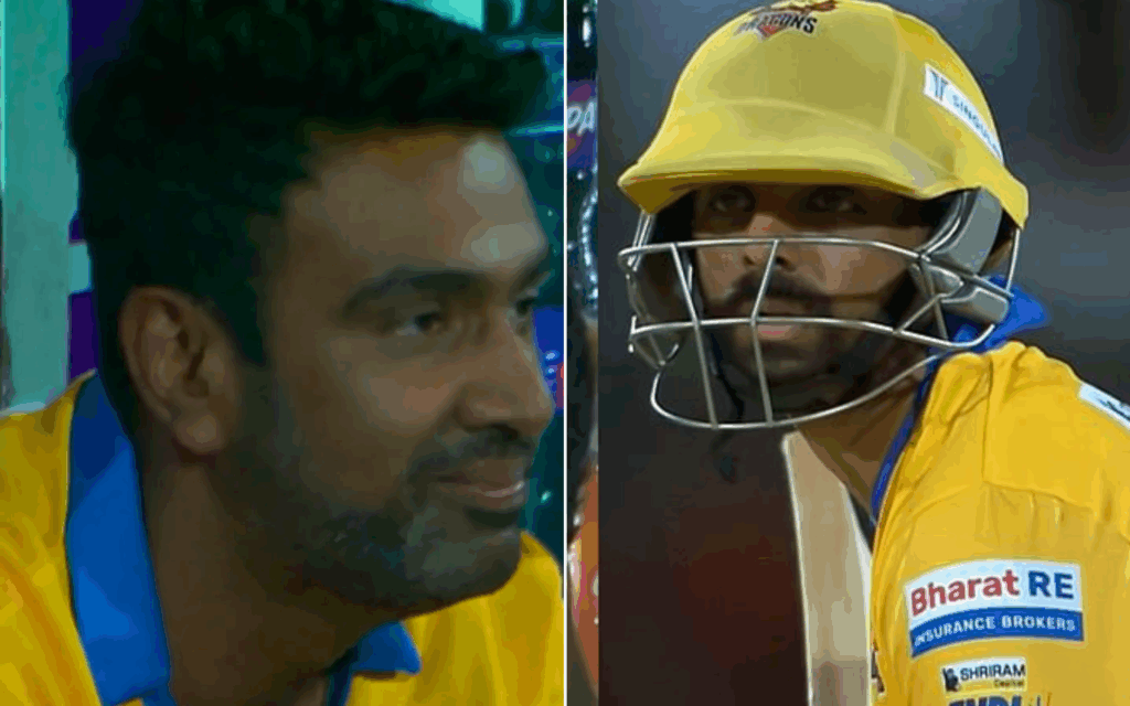 R Ashwin reacts to Varun Chakravarthy
