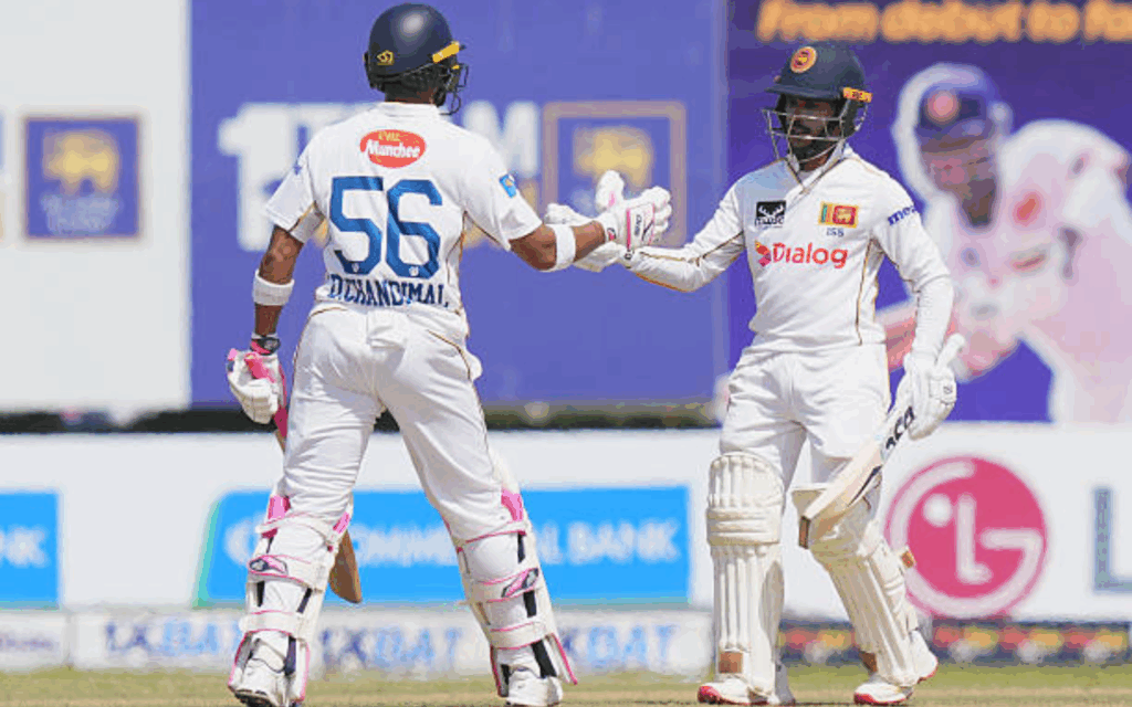 Dinesh Chandimal and Nissanka's partnership