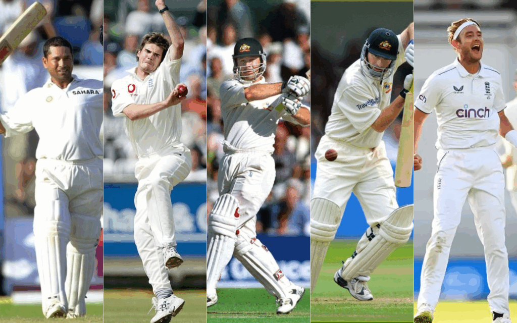 Players with the most Test matches