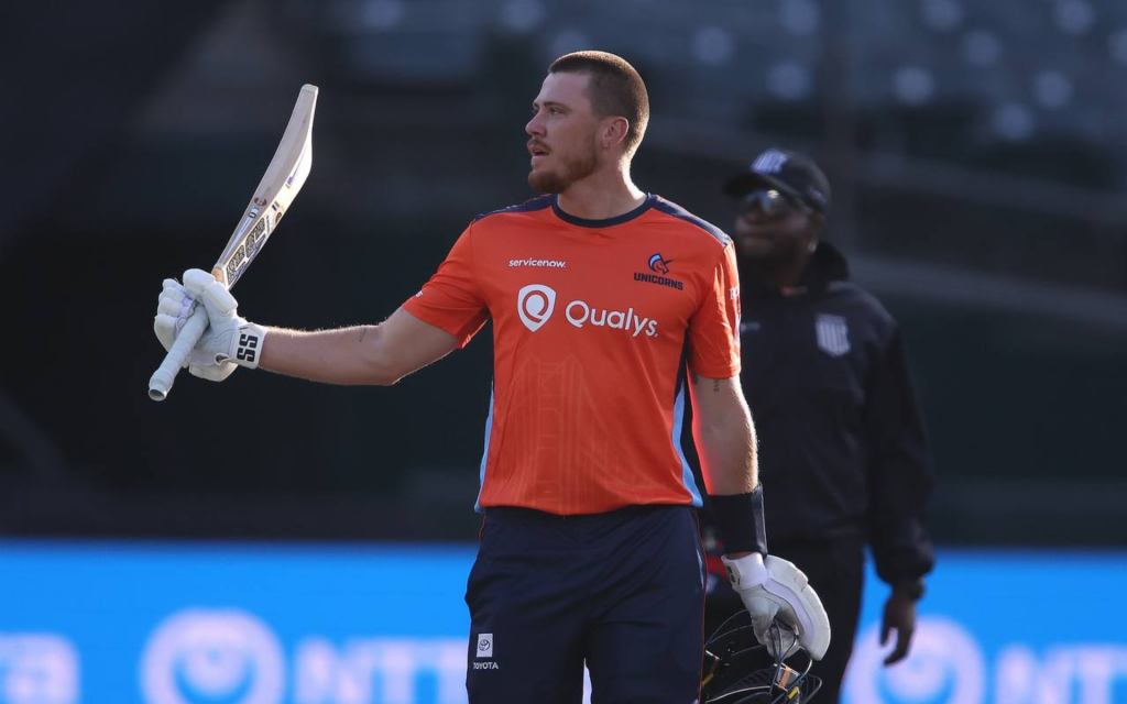 Finn Allen’s century in MLC 2025 opener