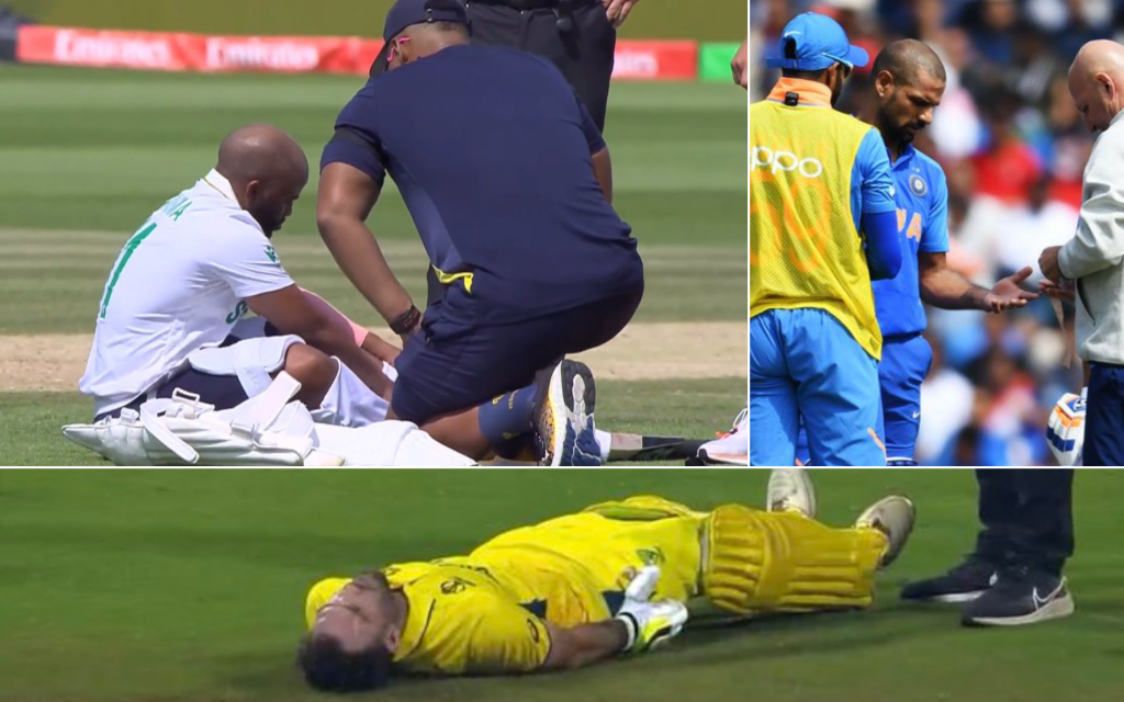Cricketers played with injury