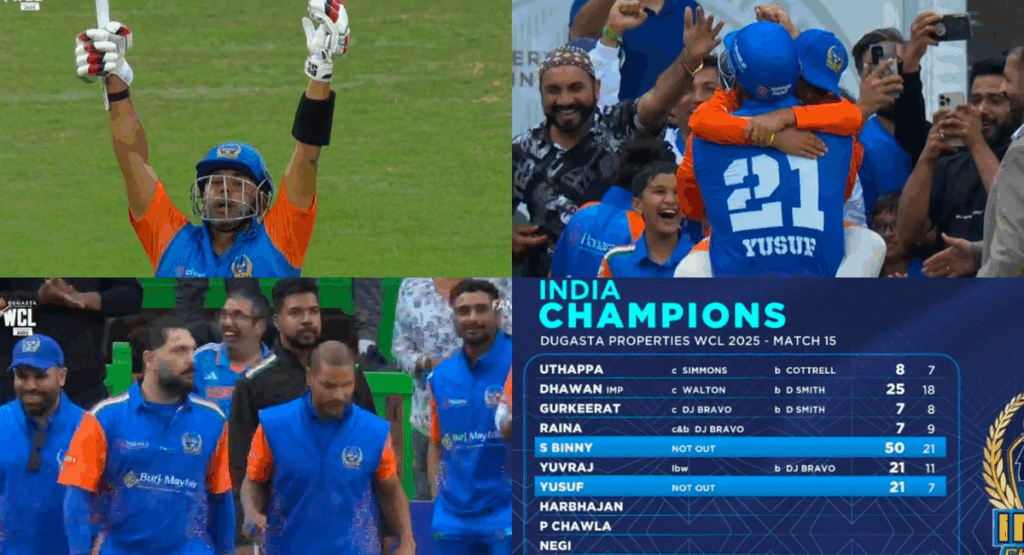 West Indies Champions vs India Champions