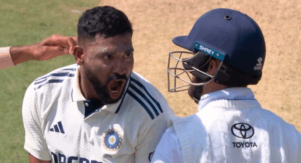 Siraj's aggressive celebration at Lord's