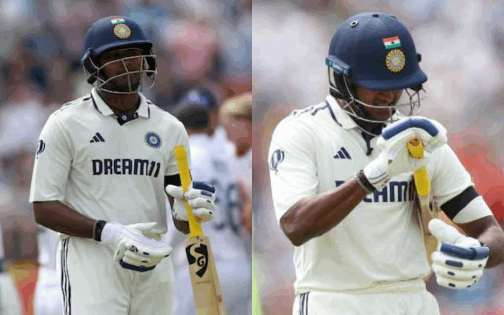 Sai Sudharsan out of the England Test