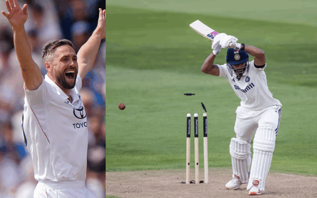 Nitish Kumar Reddy out for 1 in Edgbaston Test