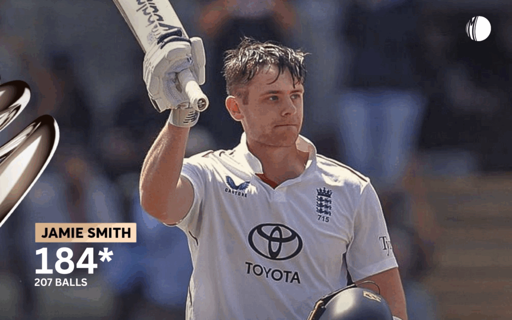 Jamie Smith’s 184 runs in the Edgbaston Test
