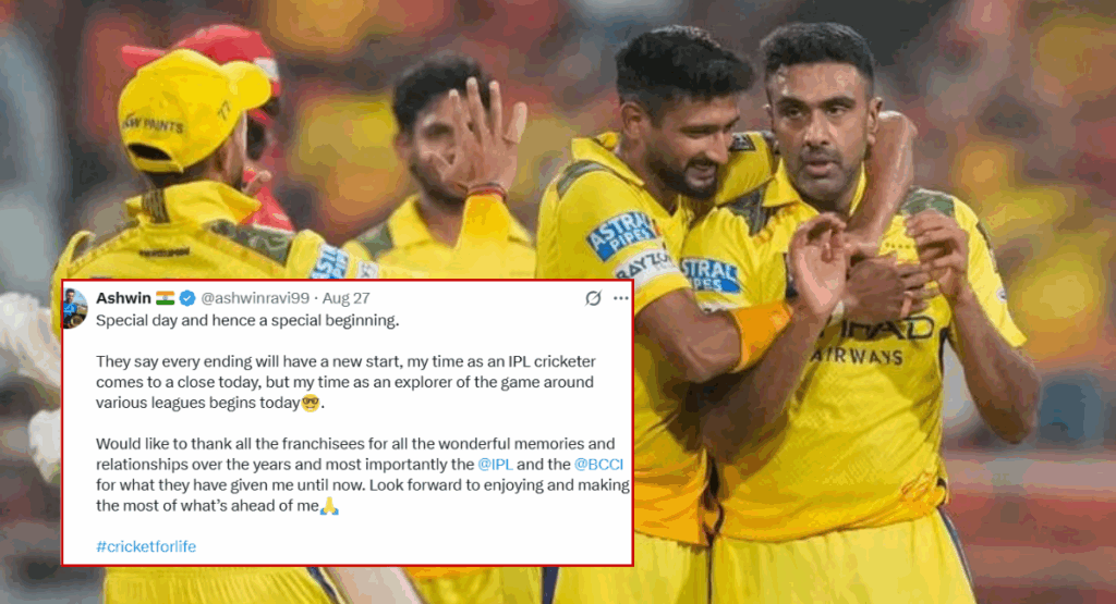 Ravichandran Ashwin retires from IPL