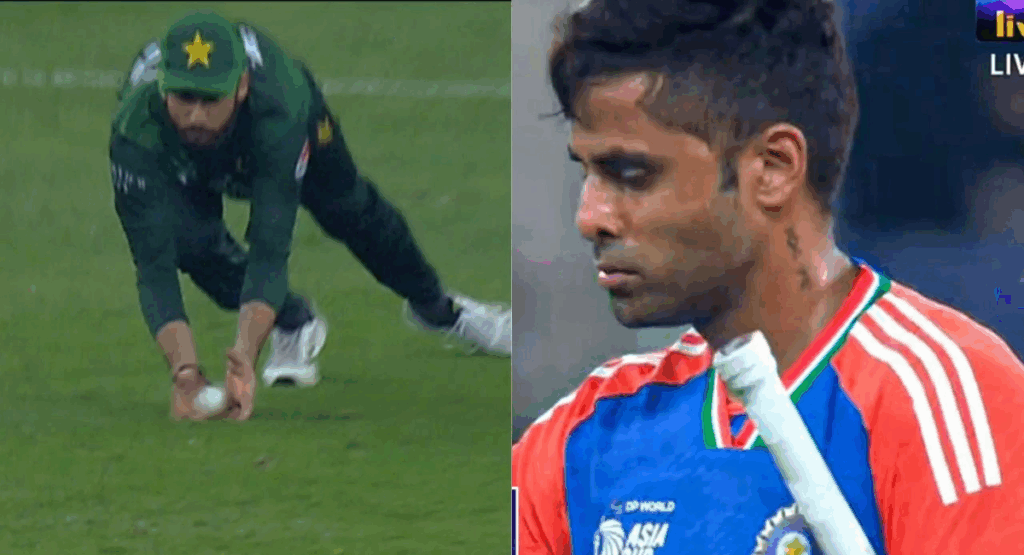 Suryakumar Yadav's dismissal by Salman Agha