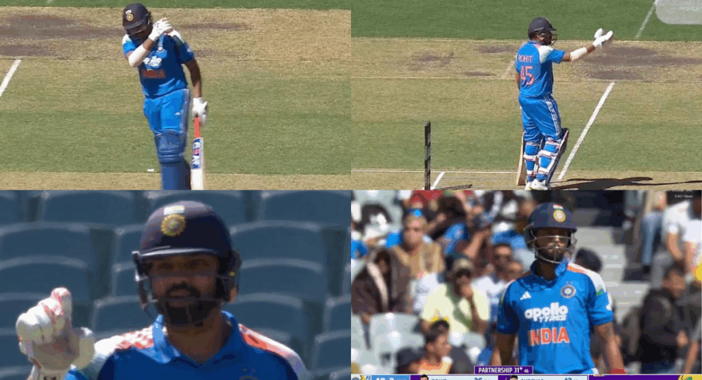 Rohit Shreyas' heated exchange in IND vs AUS ODI