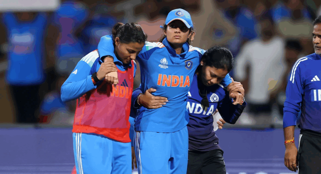 Pratika Rawal's injury in the CWC25