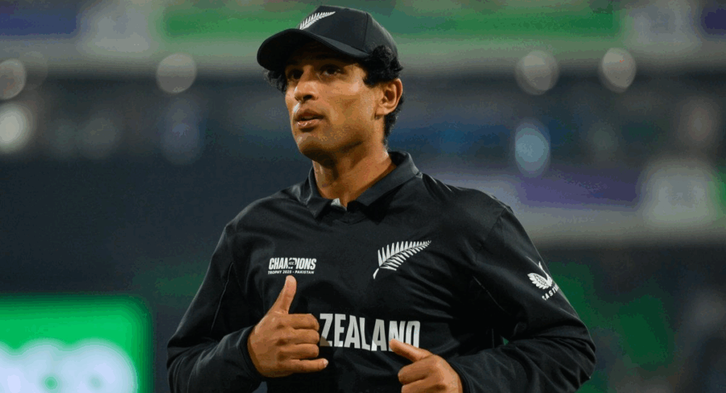 Rachin Ravindra's facial injury 
