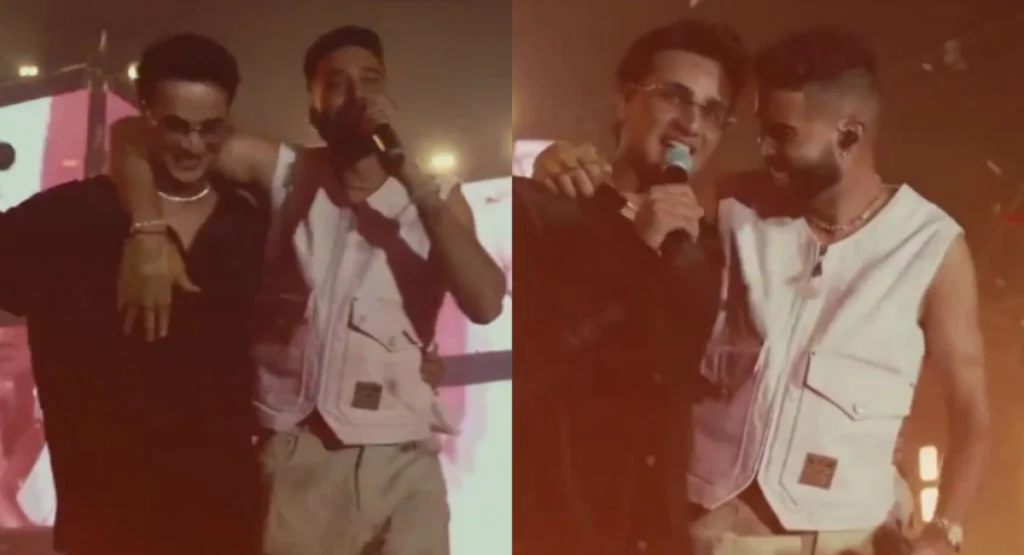 Abhishek Sharma joins AP Dhillon on stage